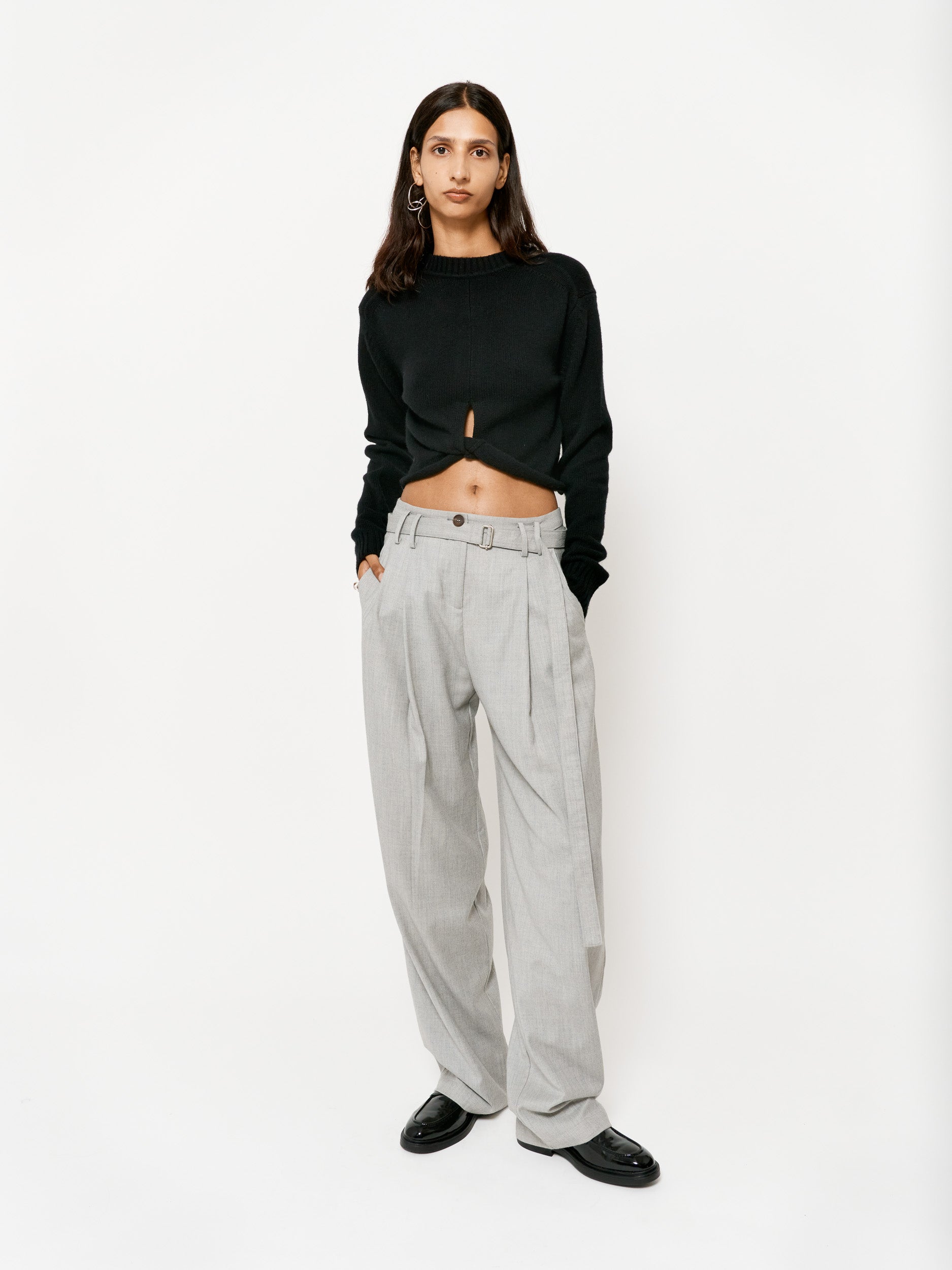 Didion Trousers Melange Grey