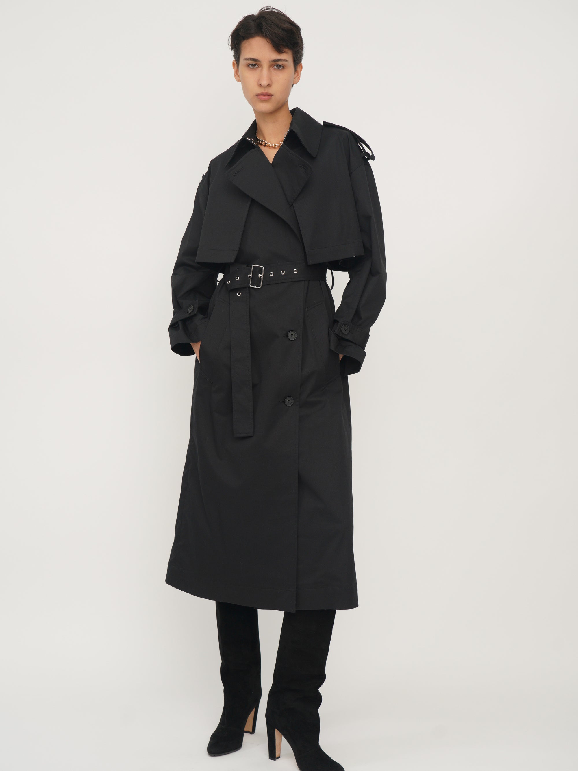 Marbella Trech Coat Black