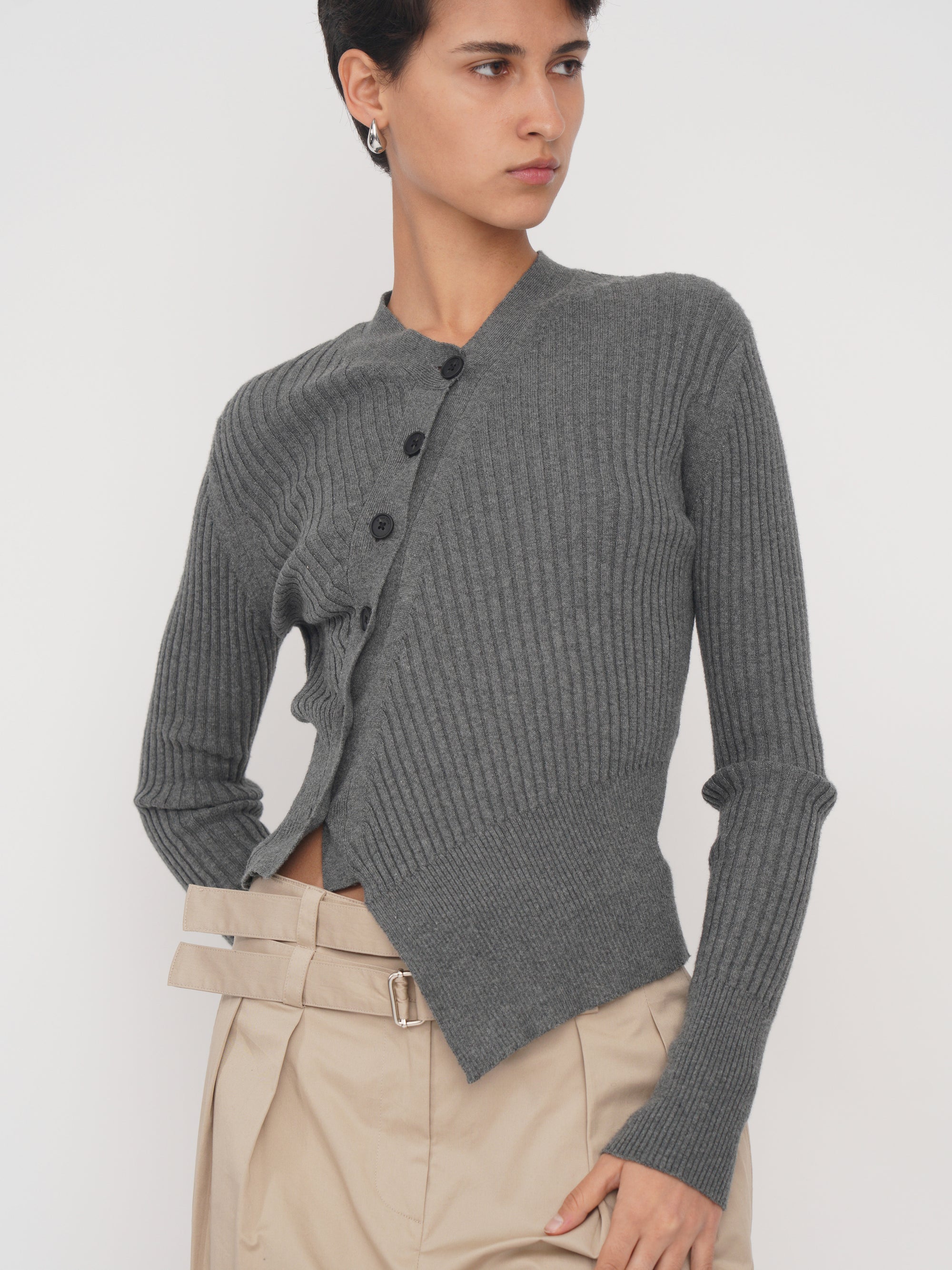 Alexina Cardigan Melange Grey