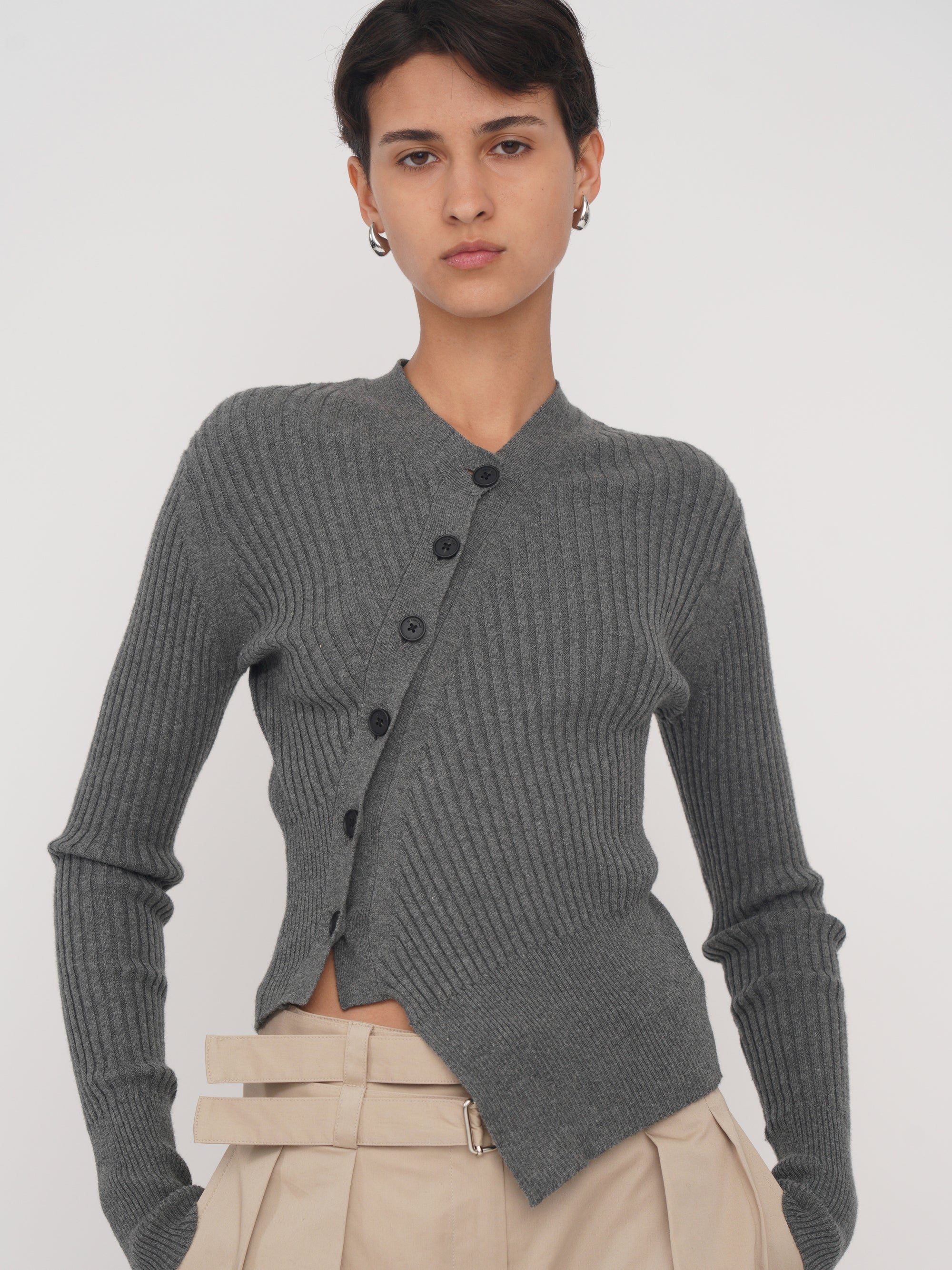 Alexina Cardigan Melange Grey